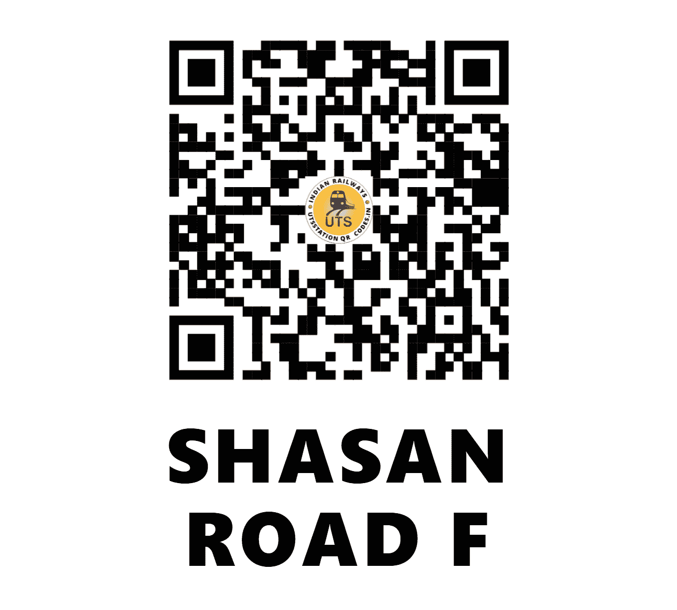 UTS QR Code for SHASAN ROAD F - SSRD (ER - WEST BENGAL)
